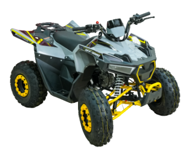 Квадроцикл бензиновый MOTAX GRIZLIK RAPTOR D125 желтый