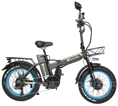 Электровелосипед Syccyba H1 DUAL синий
