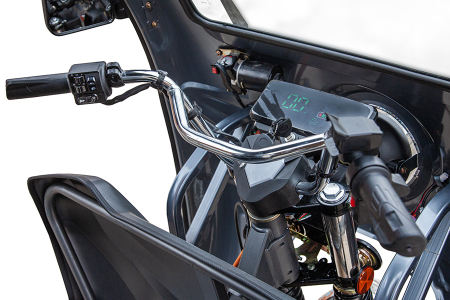 Грузовой электротрицикл Rutrike D5 1700 КАБИНА темно-зеленый