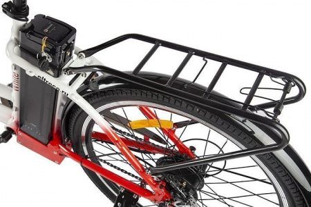 Велогибрид Eltreco White бело-серый