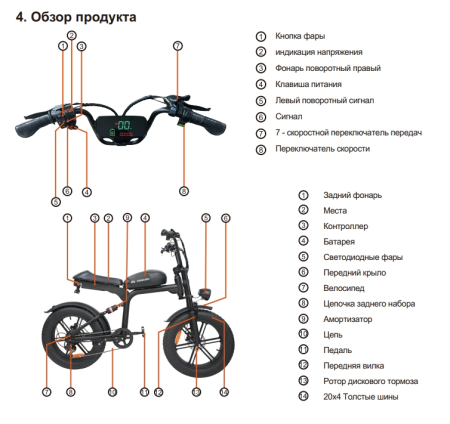 Электровелосипед Armelona AR-16 (BK20)