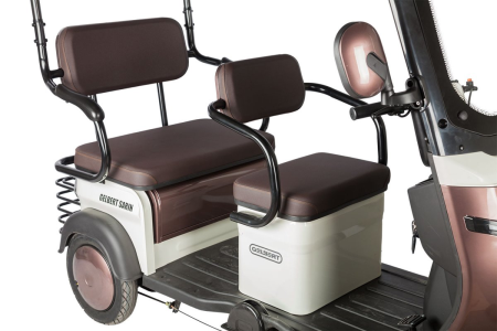 Электротрицикл Rutrike Gelbert Sarin 48V/60V 1000Вт коричнево-белый