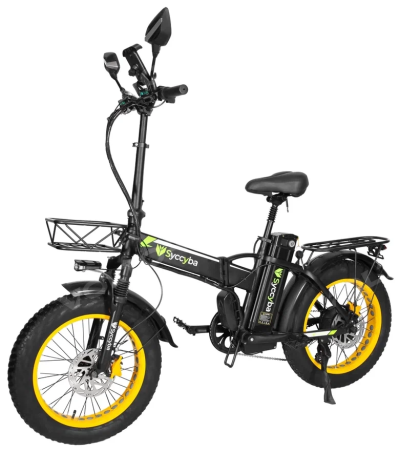 Электровелосипед SYCCYBA H1 (F10) DUAL 20AH желтый