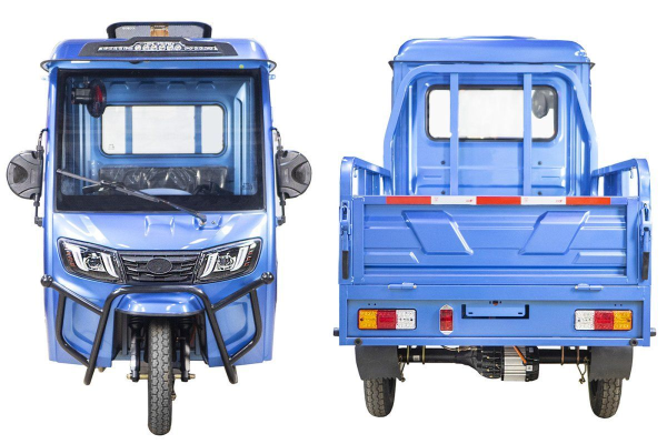 Грузовой электротрицикл Rutrike КАРГО Кабина 1500 60V1000W синий