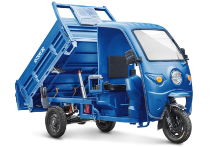 Грузовой электротрицикл Rutrike D5 1700 КАБИНА темно-синий
