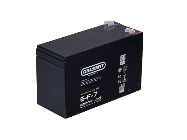 Аккумулятор для ИБП Gelbert 6-F-7 (12V7Ah C20)