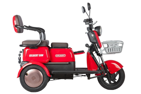 Электротрицикл Rutrike Gelbert Sun 48V/60V 650Вт красный