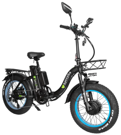 Электровелосипед Syccyba H2 (F11) DUAL 20AH синий