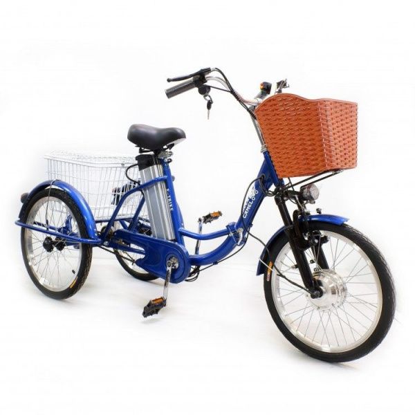 Электровелосипед GreenCamel Трайк-20 (R20 500W 48V 15Ah) синий