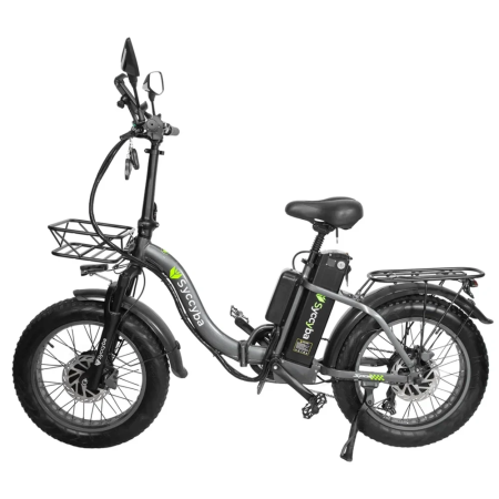 Электровелосипед Syccyba H2 DUAL серый