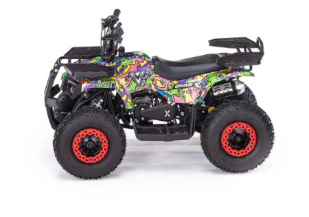 Детский квадроцикл MOTAX GRIZLIK MINI ES BW граффити
